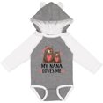 thumbnail image 3 of Inktastic My Nana Loves Me Bear Boys or Girls Long Sleeve Baby Bodysuit, 3 of 5