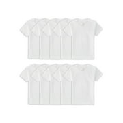 Fruit of the Loom Toddler Boy EverSoft Crew Undershirts, 10 Pack, Sizes 2T-5T