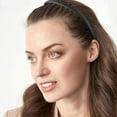 thumbnail image 5 of 8PCS Non Slip Fashion Effortless Plastic Headbands with Teeth Comb Skinny Hair Bands for Women Men, Matte Black Comb Teeth Headbands Fashion Accessories, 5 of 5