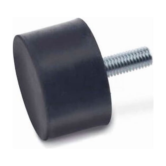 Vibration/Shock Absorption Mount Threaded Stud 1.00"" Dia .50""H 1/4-20 Thread