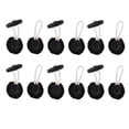 thumbnail image 1 of AMLESO 6 Pairs Sew on PU Leather Toggle Buttons for Clothes Coat Duffle - Black, 1 of 8