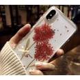 thumbnail image 2 of Coque pour Téléphone iPhone X/XR/XS MAX, Véritable Coque iPhone Mode Fleur 6/7/8 Plus, Coque de Protection pour Téléphone en Silicone (Rouge, iPhone XS MAX), 2 of 5