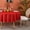 Red, variant on MEANMOY Red 210 GSM Water & Stain Resistant Round Tablecloth for Circle Table - Solid 48 Inch Table Cloth Cover in Wrinkle Free Durable Washable Polyester Fabric for Wedding, Party, Banquet