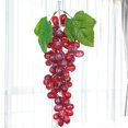 thumbnail image 2 of Zyhtgyee Artificial Plant Realistic Artificial Grape Bundle with Frosted Design Lifelike Rubber Simulation Plant for Home Decor, 2 of 8