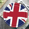 thumbnail image 2 of Union Jack Tableware Union Jack Tablecloth/Paper Plates/ Napkins / Cups / Spoons / Fork / Triangle Flags Banner Dinnerware Queens Platinum Jubilee 2022 Decorations Party Supplies, 2 of 7