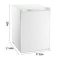 thumbnail image 3 of KNDKO 2.6Cu.ft Upright Freezer, Mini Freezer with Reversible Single Door, Removable Shelves, Adjustable Thermostat for Home/Kitchen/Office, White, 3 of 11