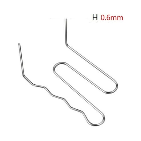 

BCLONG 100Pcs 0.6/0.8Mm Hot Stapler Staples For Car Bumper Plastic Welder Repair Kit