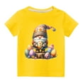 thumbnail image 2 of Edvintorg Easter Gifts Kids Clothes Boys Fashion Cute Print Round Neck Short Sleeve Top 3-10Years Summer Cotton Children's Clothing Girls, 2 of 6
