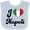 Blue and White, variant on Inktastic I Heart Napoli Boys or Girls Baby Bib