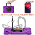 thumbnail image 4 of XYX Case for Lenovo Tab M11 11-inch 2024 TB-330FU/TB-331FC, 360 Degree Rotating Hand Grip Shockproof Cover with Shoulder Strap, Purple, 4 of 7
