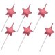 thumbnail image 2 of Star Shape Birthday Candles, 6 Pcs Cake Topper Decorations Birthday Candles Metallic Cake Candles For Kids Birthday Wedding Party-Rot, 2 of 4