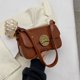 thumbnail image 5 of Bolso Hobo para axila para mujer, bolso con asa superior con hebilla, bolso bandolera, bolso elegante para chica, 5 of 9