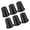 1 set of 6, variant on Round Top Bed Leg Elevators 6inch, Rubber Risers for Secure Furniture Height Lift & Storage Optimization (4/6/8/9pcs)