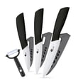 thumbnail image 1 of Ceramic Knives Set for Kitchen Knives 3 4 5 inch Sharp Fruit Paring Knifes with Sheath Utility Vegetable Carrot Cutter White Blade, 1 of 5