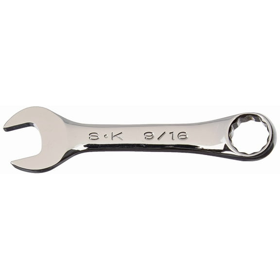 SK Tools USA 9/16", Short Pattern, 12 Point, SuperKrome® Combination Wrench | 88018