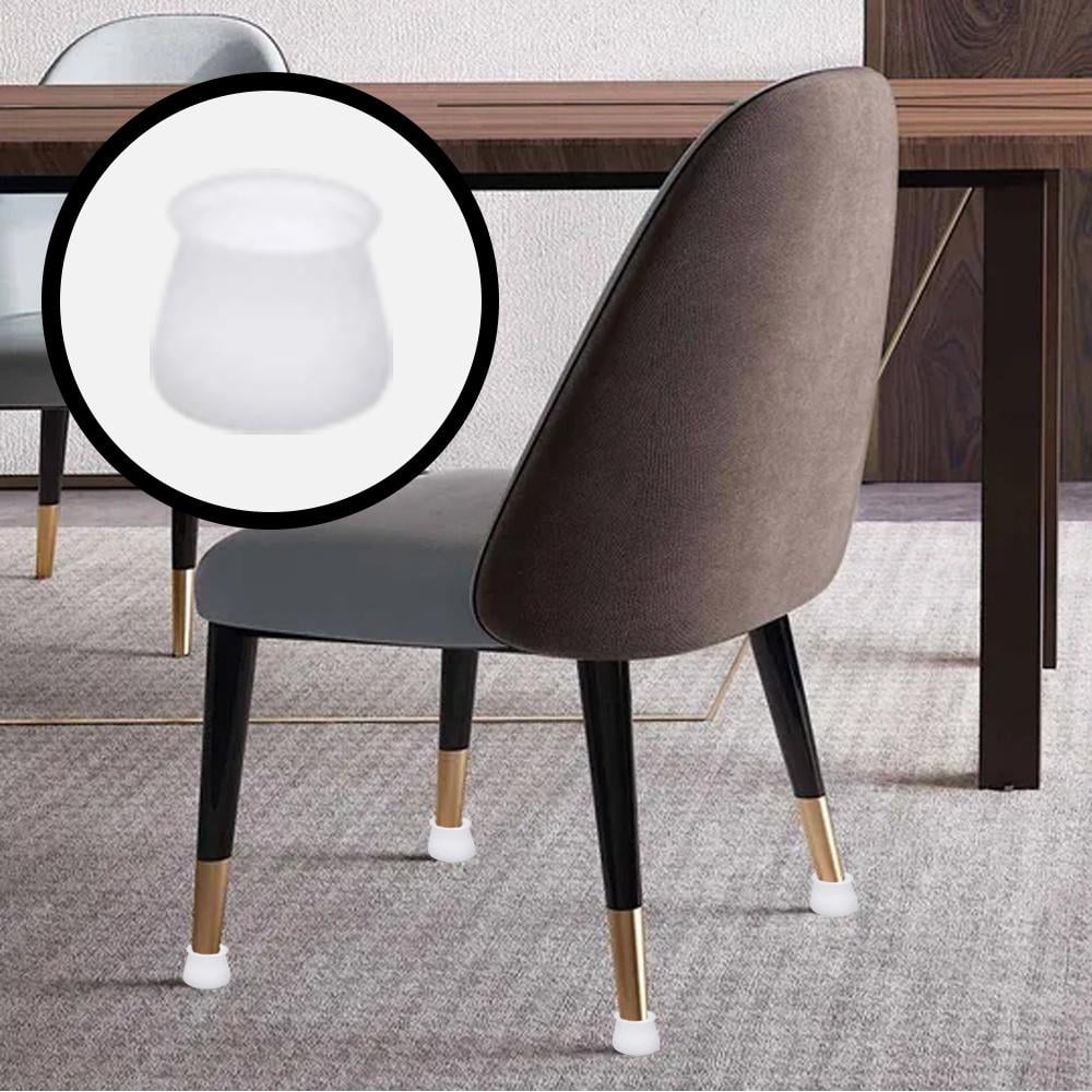 Details about   Chair Leg Floor Protectors Rubber Chair Covers With Washer Black Feet Table 