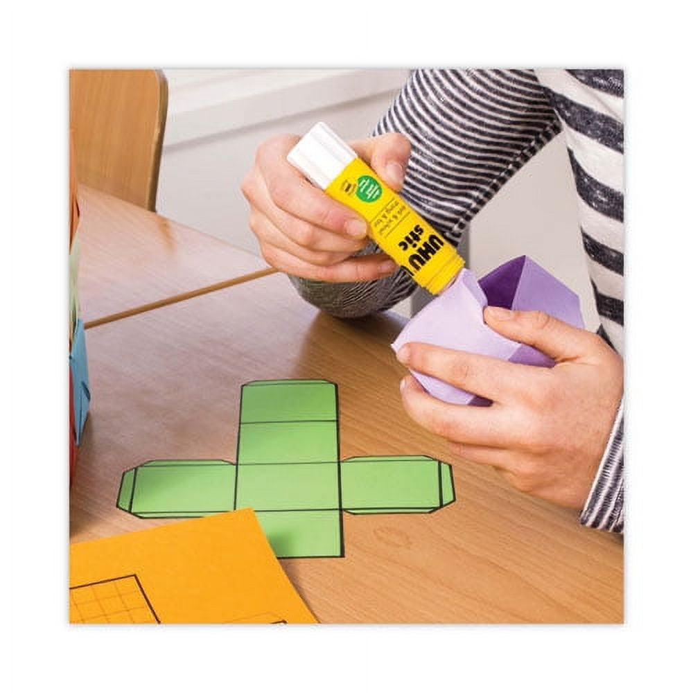 Stic Permanent Glue Stick, 0.74 Oz, Dries Clear | Bundle of 10 Each