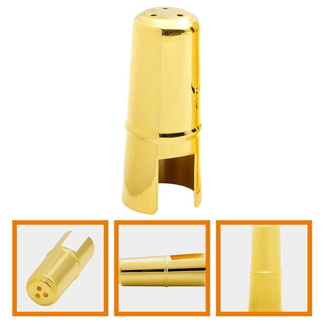 BESTYASH Protector Metálico Dorado Para Boquilla De Saxófono Antióxido Y Fuerte