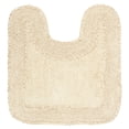 thumbnail image 2 of Home Weavers Hampton Bathroom Rug Toilet Rugs U Shaped Contour, Thick Toilet Rug, Non-Slip Contour Mat for Bathroom Rug,100% Cotton Soft, Absorbent Water, Machine Washable, 20"x20" Contour, Ivory, 2 of 9