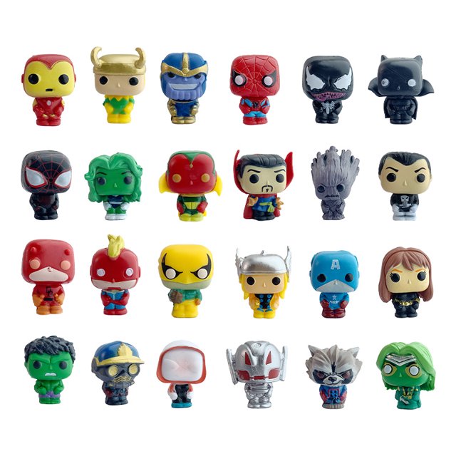 20-24-26 piezas/set Marvel Avengers superhéroe Spider Man US Captain Iron Thunder muñeca de acción regalo de cumpleaños y Navidad para niños