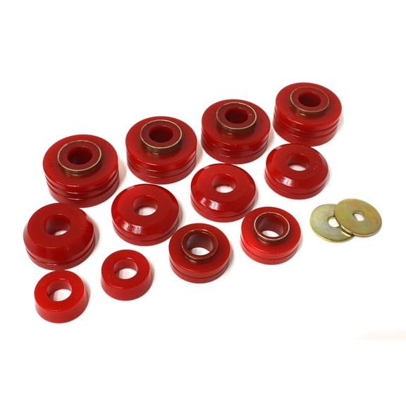 Energy Suspension 4.4104R Polyurethane 4Wd Body Mount Bushings Red Fits select: 1976-1978 FORD F150, 1978-1979 FORD F250