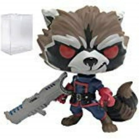 Funko Pop! Marvel: Guardians of The Galaxy - Comic Rocket Raccoon Classic PX Exclusive Vinyl Figure (Bundled with Pop Box Protector Case)