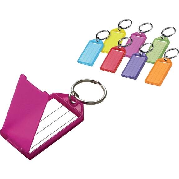 Lucky Line Plastic Key Tag With Ring - Key ID Tag - 2 Piece