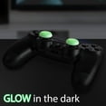 thumbnail image 3 of Set of 4] Analog Stick Joystick Controller Performance Thumb Grips Compatible with PS5 | PS4 | Xbox One | Xbox Series X/S (Glow in The Dark) White/Green, 3 of 7