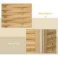 thumbnail image 4 of HOMCOM 4 Panel Room Divider, 5.5' Tall Bamboo Portable Folding Privacy Screens, Hand-Woven Double Side Partition Wall Dividers for Home Office, Natural, 4 of 5
