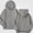 Gray, variant on NAISIBABY Girls' Fleece-Lined Sweatshirt – Solid Color Long Sleeve Hooded Zip-Up Casual Jacket Purple Size 9