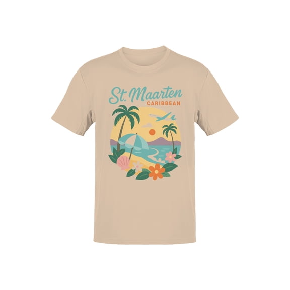 St. Maarten Caribbean Sunset Vibes Men's T-shirt