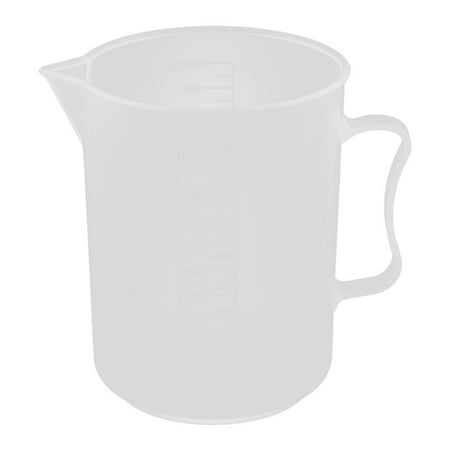 - Laboratory Plastic Water Liquid Graduated Measuring Cup Clear White 1000ml