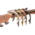 thumbnail image 5 of Forma de tiburón Guitarra Capo Cuerda Instrumento Abrazadera Cambio rápido Abrazadera Llave Acústica Clip para guitarra acústica Ukulele Diapasón bajo Plata Sunnimix cejilla para instrumentos, 5 of 5