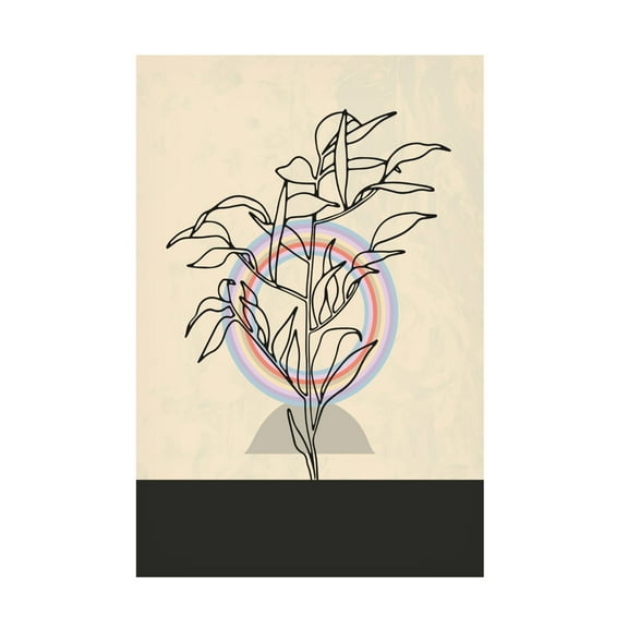 Trademark Fine Art NKTN Abstract Flower 2 Canvas Wall Art