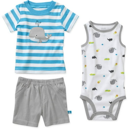 Child of Mine by Carters Newborn Boys' 3 Piece Whale Shirt ...