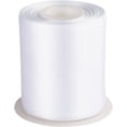 thumbnail image 1 of GFDYREE 4" Inch Double Faced Satin Ribbon White Solid Polyester Craft Ribbon - 25 Yards Perfect for Gift Wrapping, Crafts, Wreath, Wedding Party Ceremony Decoration, Floral Arrangement, Sewi, 1 of 7