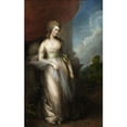 thumbnail image 2 of Thomas Gainsborough 13x18 Black Ornate Wood Framed Double Matted Museum Art Print Titled - Georgiana, Duchess of Devonshire (1783), 2 of 5