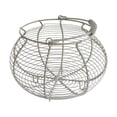 thumbnail image 1 of Cesta de alambre para huevos, soporte para huevos con asa, contenedor de almacenamiento para cocina, cesta para recoger huevos, para alimentos,, 1 of 8