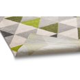 thumbnail image 3 of Well Woven Isometry Green & Grey Modern Geometric Triangle Pattern Area Rug Soft Shed Free 2 x 7 (2' x 7'3" Runner) Easy to Clean Stain Resistant, 3 of 6