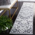 thumbnail image 2 of SAFAVIEH Toscana Alvin Medallion Polyester Runner Rug, Grey/Ivory, 2' x 9', 2 of 8