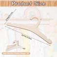thumbnail image 2 of 10 Pack Wooden Children's Hangers Non Slip Coat Hangers Baby Clothes Hangers Kids Hanger with Cute Bear Ears & Shoulder Notches for Kids' Coats, Suits, Pants and Jackets,Topboutique, 2 of 7