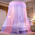 thumbnail image 3 of CHUANK Bed Canopy Mosquito Net - Princess Elegant Lace Round Sheer Mesh Bed Curtains - Princess Dome Bedding Net, 3 of 6