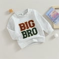 thumbnail image 4 of WIBACKER Toddler Baby Boy Sweatshirt Brother Matching Tops Fall Winter Clothes - BIG BRO, 4 of 5