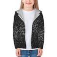 thumbnail image 3 of Kids Zip Up Hoodie for Boys Girls Toddler - Black And White Dotted Lightweight Long Sleeve 4T Boys Girl Clothes, Sun Protection Windproof Jackets Hoodie Sweatshirt, 3 of 7