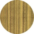 thumbnail image 1 of Ahgly Company Indoor Round Abstract Brown Modern Area Rugs, 8' Round, 1 of 4