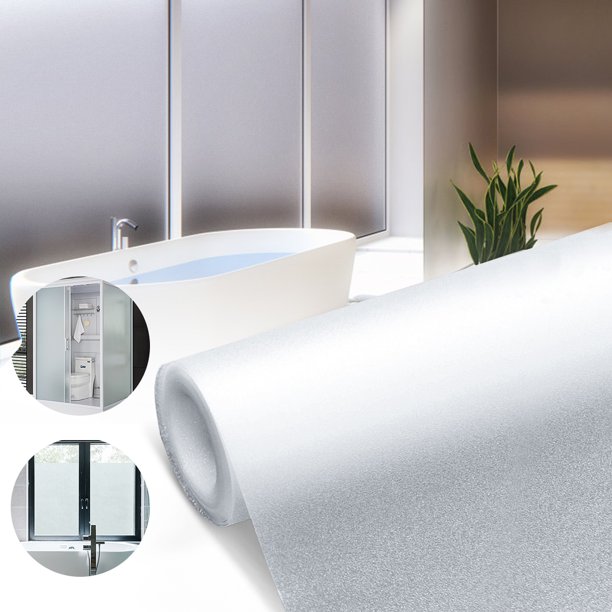 Pvc Frosted Glass Window Film Sticker Waterproof Anti Uv For Office Home Bedroom Bathroom Protect Privacy Walmart Com Walmart Com