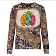 thumbnail image 4 of Ichuanyi liquidación moda para mujeres manga casual de manga redonda redonda de cuello estampado blusa tops blusa ICHUANYI WER202308214386, 4 of 5