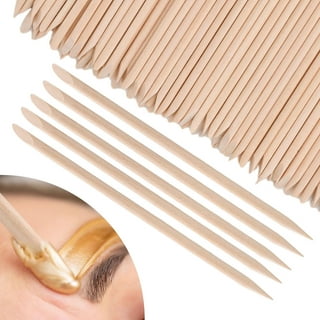 Mibly Wooden Wax Sticks - Eyebrow, Lip, Nose Small Waxing Applicator Sticks  for Hair Removal and Smooth Skin - Spa and Home Usage (Pack of 500)