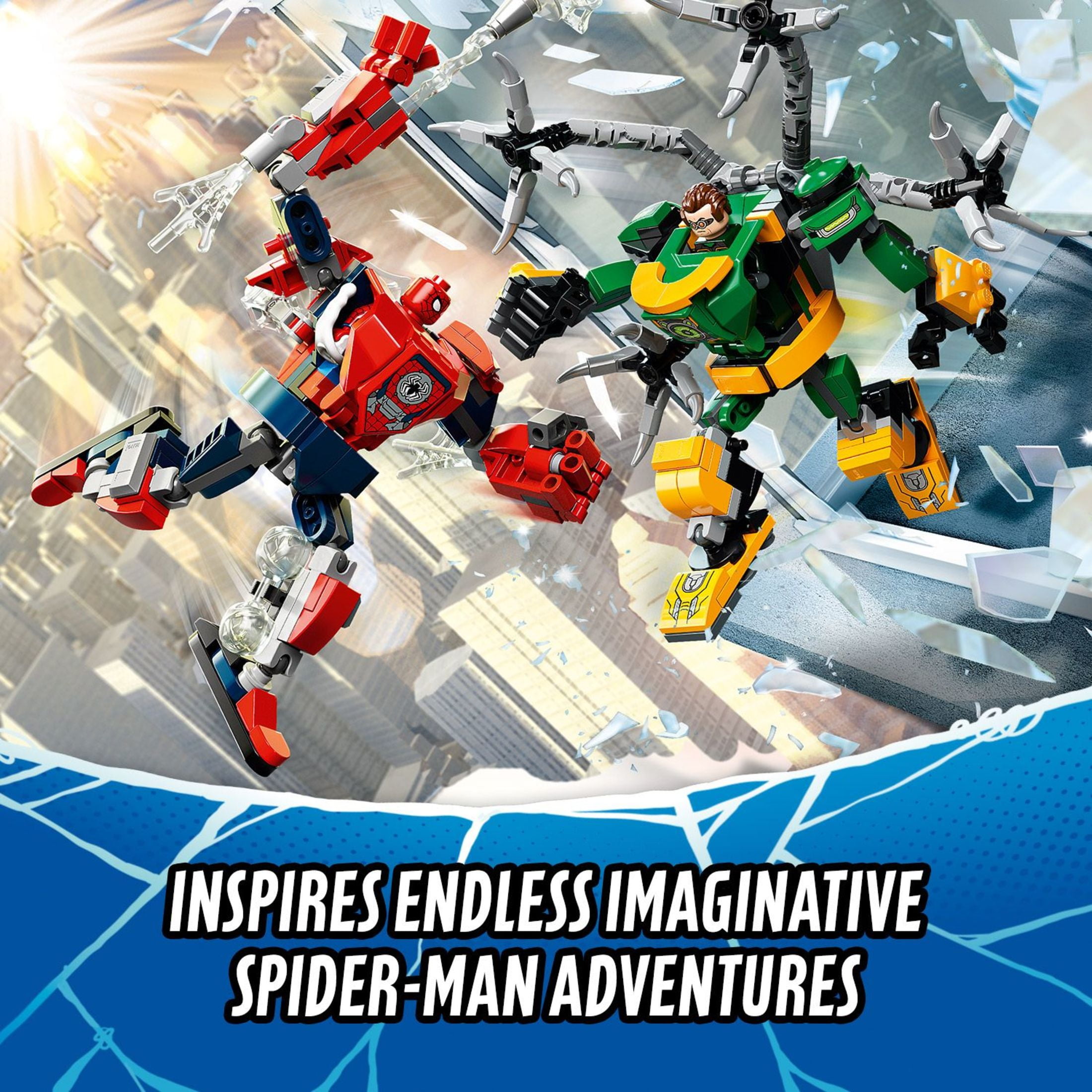 LEGO Marvel Spider-Man: Spider-Man & Doctor Octopus Mech Battle 76198 Building Toy (305 Pieces)
