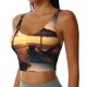 thumbnail image 2 of Fotbe Hawaiian Sunset Beach Sujetador Deportivo Largo sin Aros para Mujer con Almohadillas y Soporte Medio, Transpirable y Absorbente, Camiseta Tipo Chaleco o Tank Top-X-Large, 2 of 8